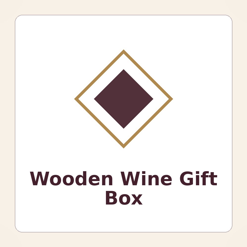 Laser-engraved pine wooden wine gift box with a sliding lid and natural grain