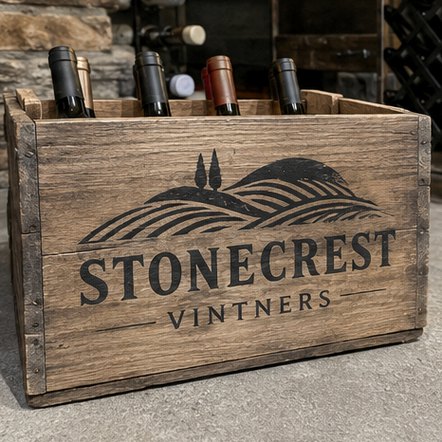 Wood Wine Crate