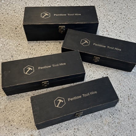 Custom Wine Boxes in use
