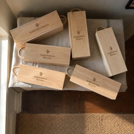 Custom Wine Boxes in use