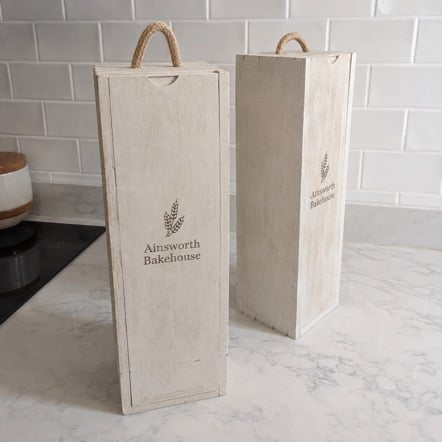 Custom Wine Boxes in use