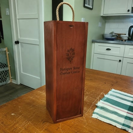 Custom Wine Boxes in use